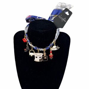 Pieces of Anie Charm Scarf Statement Necklace